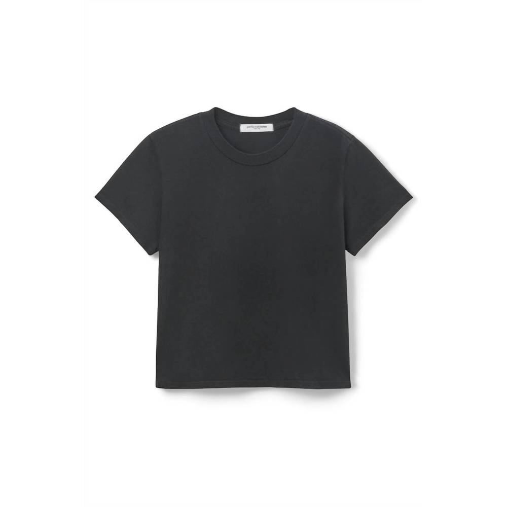 NEW PERFECTWHITETEE springsteen cotton tee in true black - Picture 4 of 4